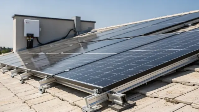 Photovoltaikanlage auf einem Hausdach als Thema PV-Genehmigung und notwendige Genehmigungen