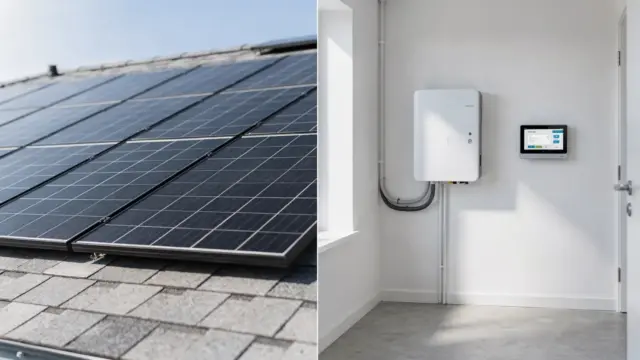 PV-Anlage mit Hausspeicher und Energiemonitor zur Prüfung von Eigenverbrauch und Speicherbedarf